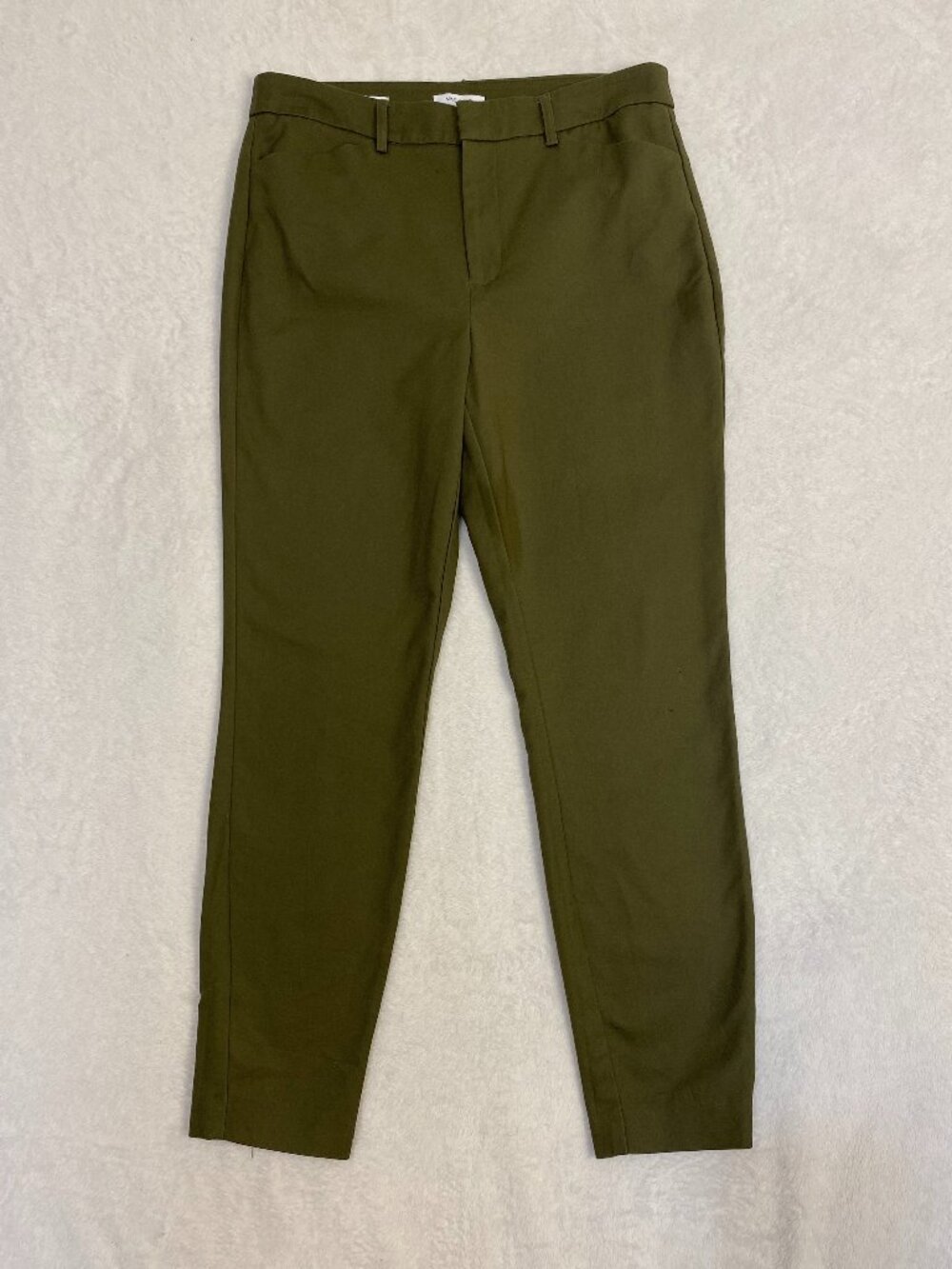 Nine West Slim Ankle Green Dress Pants Size 10 Office Business Casual Academia